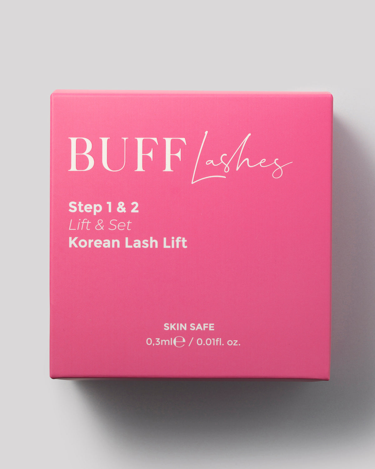 Buff Lashes - Korean Lash Lift Patch Test - Skin Safe - 1 & 2 Steps