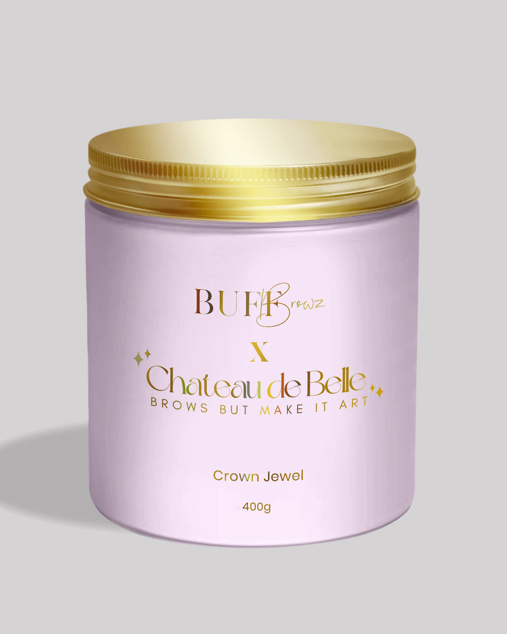 BUFF BROWZ X CHÂTEAU DE BELLE - "Wenkbrauwen Maar Maak Het Kunst" x Jelly Maskers - Volledige Collectie