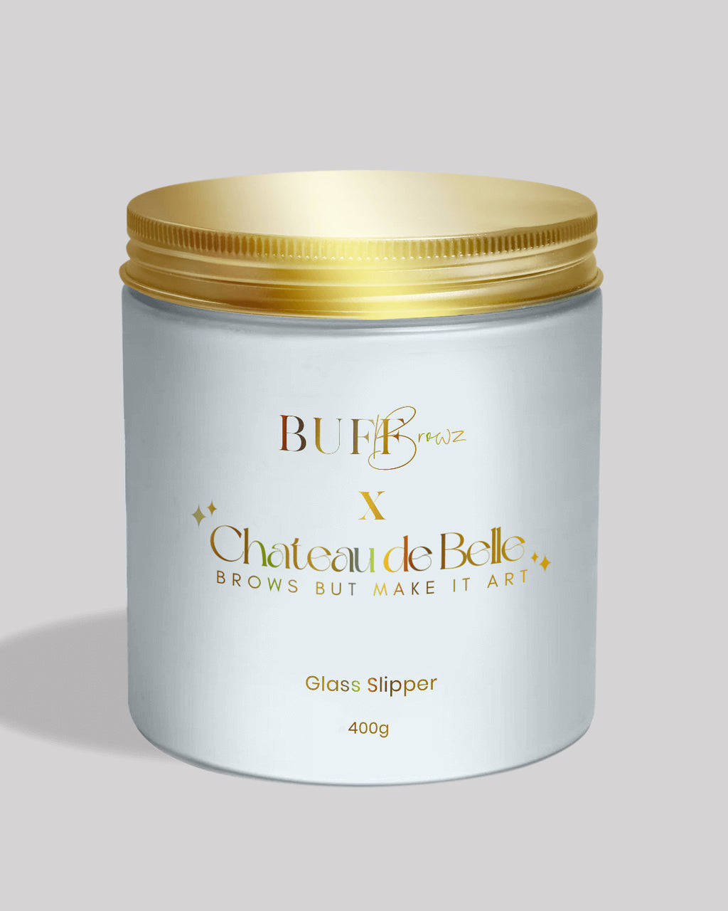 BUFF BROWZ X CHÂTEAU DE BELLE - "Wenkbrauwen Maar Maak Het Kunst" x Jelly Maskers - Volledige Collectie
